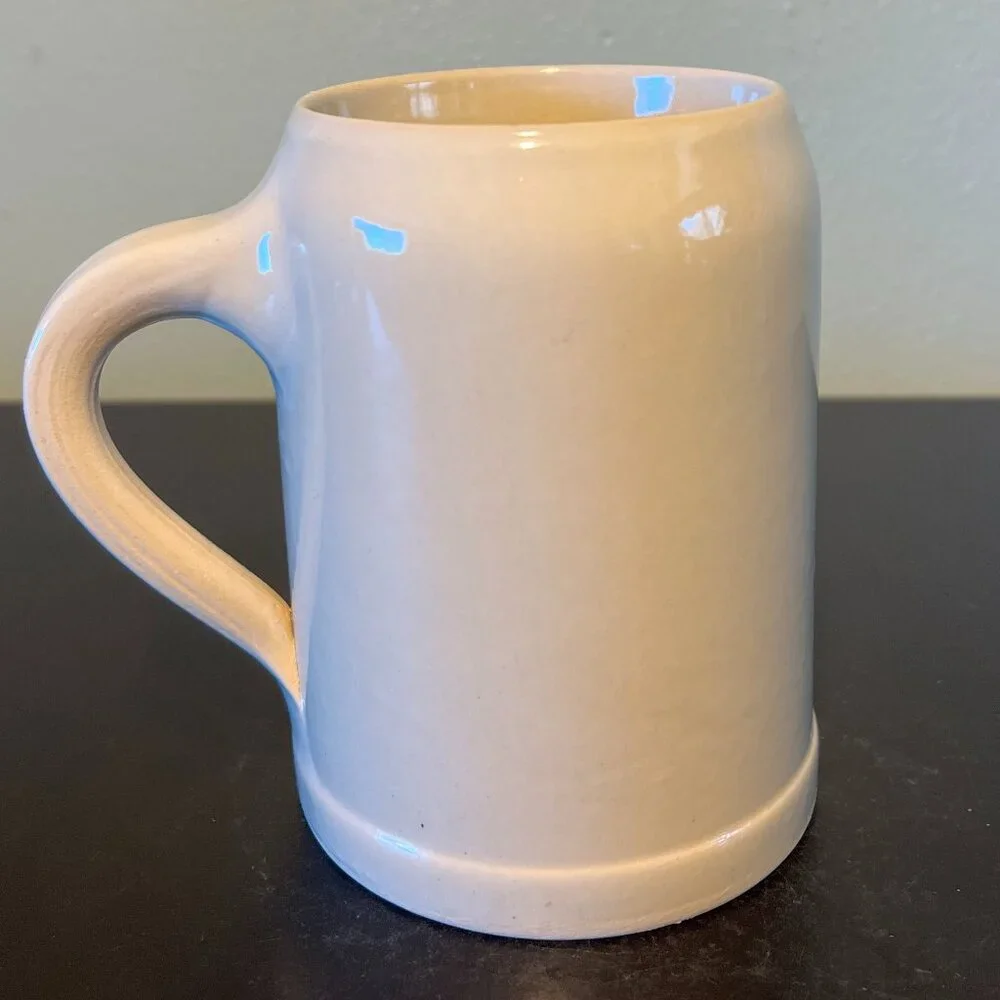 Vintage US Army 77th Armor Regiment Beer Stein Steel Tigers Battle Ax Mug 0.5L